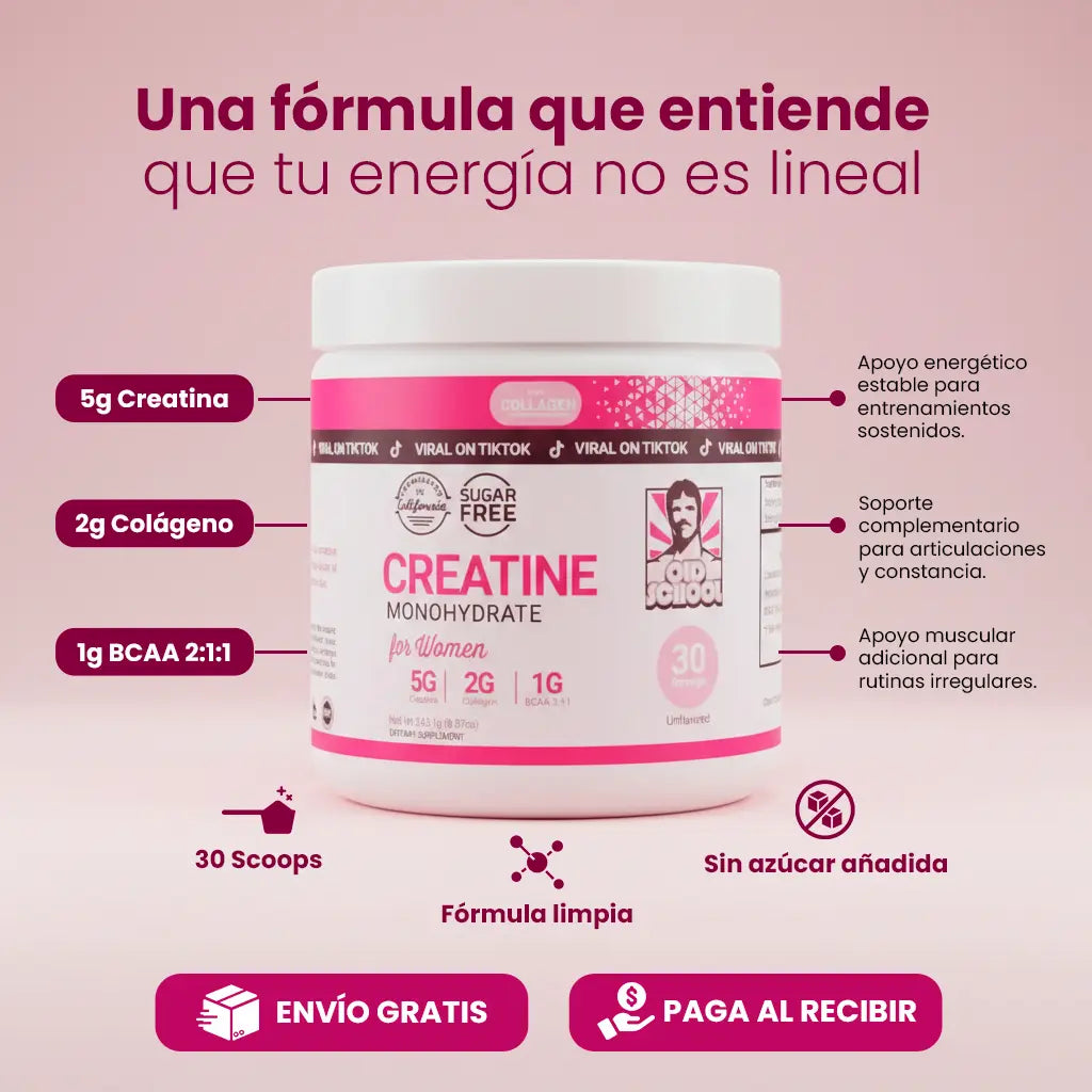 Creatina para Mujeres+Colágeno
